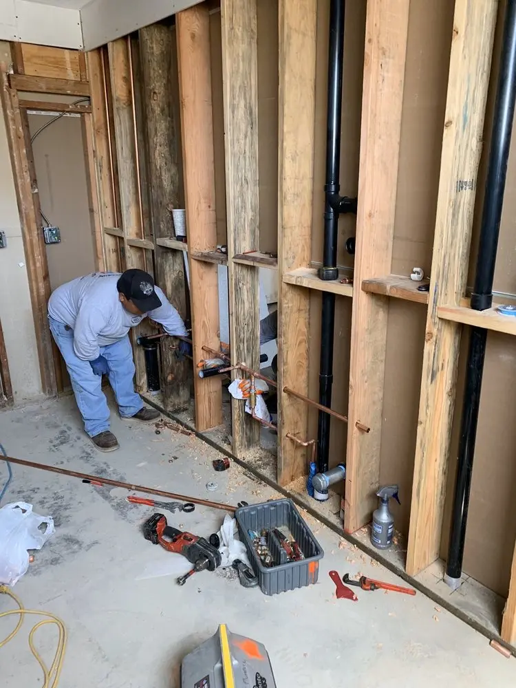 Commercial rough-in plumbing for Gas Line Repair in Sharon Heights
